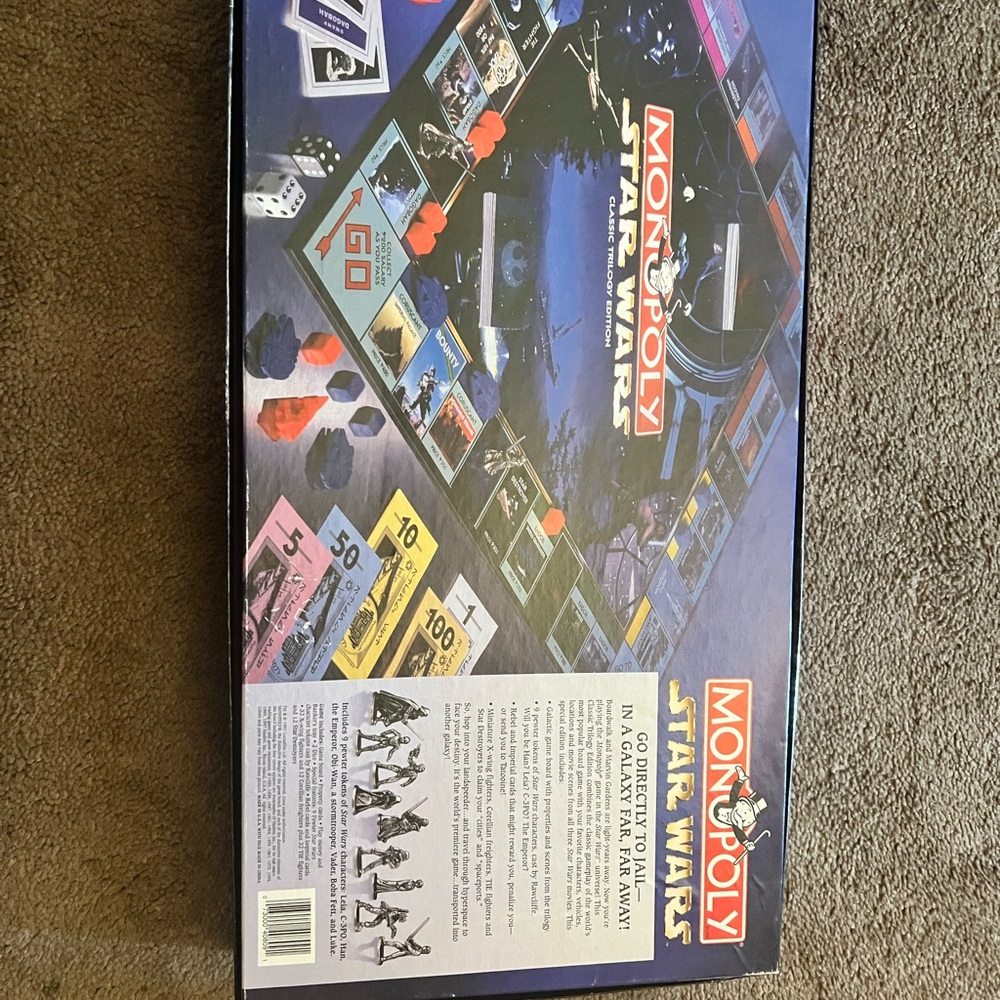 Star Wars Classic Monopoly Trilogy Edition - Picture 2 of 2
